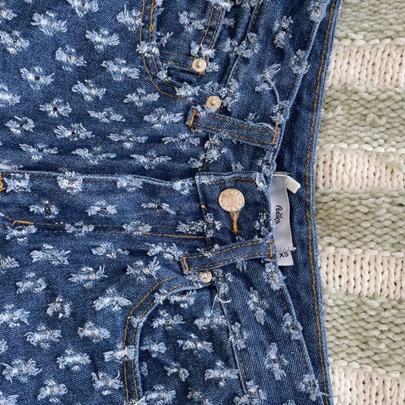 Adika Ripley Textured Pattern Distressed Jeans - Picture 3 of 4